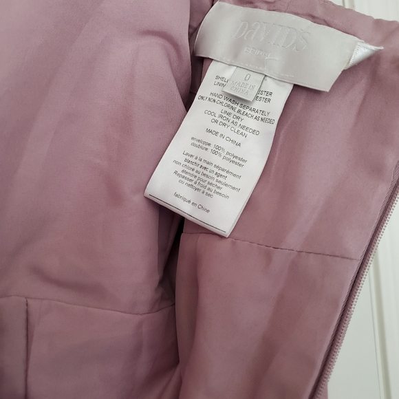 Light pink long bridesmaids gown dress - Picture 5 of 5